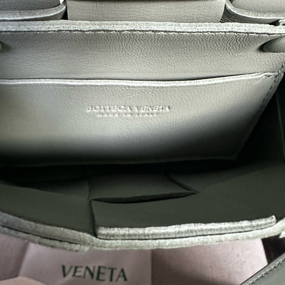 BOTTEGA VENETA Cassette Mini (Nano) Crossbody Bag in Green avocado - Picture 3 of 8